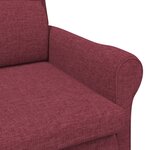 vidaXL Fauteuil Moderne Rouge Vin Tissu en Polyester avec Structure en Bois