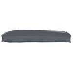 vidaXL Coussin pour banc de palette Anthracite 100 x 40 x 8 cm