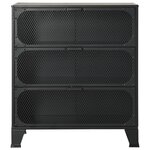 vidaXL Armoires de rangement 2 Pièces Gris 72x36x82 cm Métal et MDF