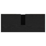vidaXL Meuble sous-évier Chêne noir 80x33x60 cm Bois d'ingénierie
