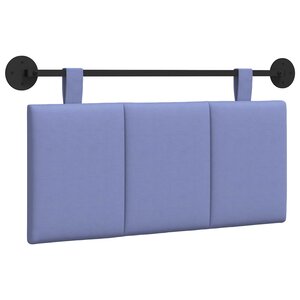 vidaXL Tête de lit suspendue Bleu denim Tissu