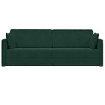 vidaXL Canapé-lit au sol Vert foncé 213 x 70 x 77 cm Velours