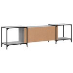 vidaXL Meuble TV sonoma gris 203x37x50 cm Bois d'ingénierie