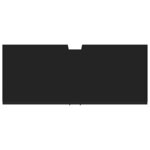 vidaXL Armoire lavabo de salle de bain noir 80x33x60cm bois ingénierie