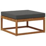 vidaXL Ensemble de canapés d'extérieur 7 pc Naturel et Anthracite