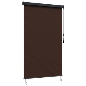 vidaXL Store enrouleur Marron 60 x 250 cm Tissu et Aluminium