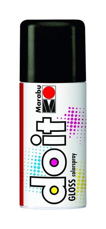 Peinture aérosol it GLOSS, noir brillant MARABU