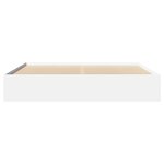 vidaXL Cadre de lit blanc 200x200 cm bois d'ingénierie