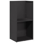 vidaXL Portant de bois chauffage noir 40x30x80 cm
