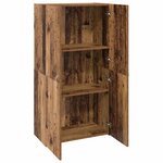 vidaXL Cabinet de Bureau avec étagère Bois ancien 60 x 32 x 115 cm