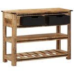 vidaXL Table console 100x35x75 cm bois de manguier massif