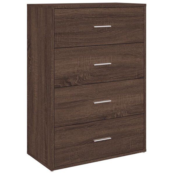 vidaXL Buffet chêne marron 60x31x84 cm bois d'ingénierie