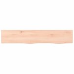 vidaXL Étagère murale 100x20x4 cm bois de chêne massif non traité