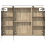vidaXL Armoire Miroir de Salle de Bain Chêne Sonoma 100 x 14 5 x 70 cm
