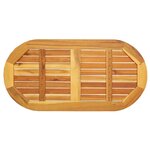 vidaXL Plateau de table Marron 100 x 50 x 2 cm Bois d'acacia massif