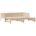 vidaXL Lit de jour avec gigogne et tiroirs sans matelas 80x200 cm