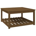 vidaXL Table de jardin marron miel 82 5x82 5x45 cm bois massif de pin