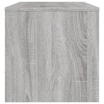 vidaXL Meuble TV sonoma gris 120x34x37 cm bois d'ingénierie