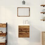 vidaXL Cabinet de lavabo Chêne noir 41 x 39 x 62 cm Bois d'ingénierie