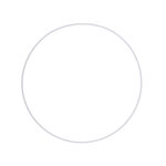 Armature abat-jour cercle Ø 20 cm blanc