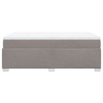 vidaXL Sommier à lattes de lit avec matelas taupe 120x190 cm tissu