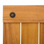 vidaXL Tapis de bain Uni Marron 60 x 40 cm bois