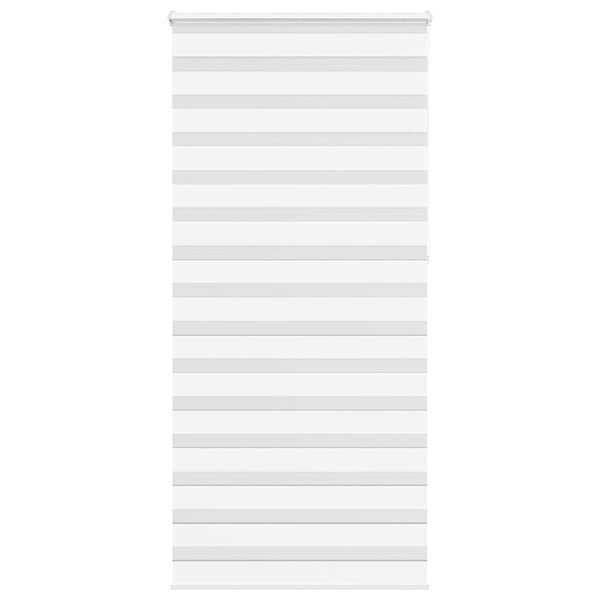 vidaXL Store zèbre blanc 105x230 cm largeur du tissu 100 9cm polyester