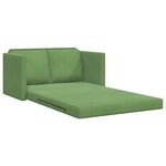 vidaXL Loveseat Vert clair Tissu  Bois 2 places Loveseat Rectangulaire