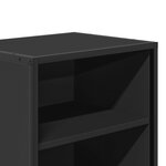 vidaXL Tables de chevet 2 Pièces noir 40x31x50 cm bois d'ingénierie métal