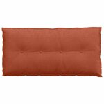 vidaXL Coussin de Dos Rouge orange 100 x 50 cm Tissu en velours côtelé