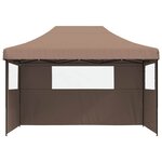 vidaXL Tente de fête Marron 279 x 410 x 315 cm Tissu Oxford