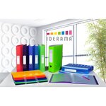 Classeur 4 Anneaux 30mm Iderama Pp Polypropylène 7/10e - A4 Maxi - Bleu Clair - X 10 - Exacompta