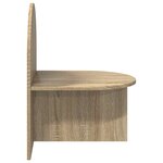 vidaXL Table de chevet Chêne Sonoma 48 x 49 x 65 cm Bois d’ingénierie