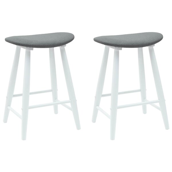 vidaXL Chaises de salle à manger 2 Pièces Blanc 46 x 37 x 63 cm