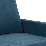vidaXL Fauteuil Bleu 60 cm Velours