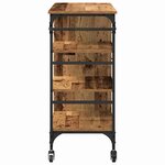 vidaXL Chariot de cuisine Bois ancien 87 5 x 38 5 x 84 5 cm