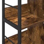 vidaXL Étagère Chêne fumé 102 x 32 x 72 5 cm Bois d'ingénierie
