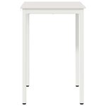 vidaXL Table de bar Blanc 110 x 55 x 105 cm Bois de pin massif