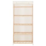 vidaXL Garde-robe Blanc 79 x 40 x 170 cm Tissu