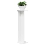 vidaXL Support de Plante Blanc 25 x 25 5 x 100 5 cm Bois d'ingénierie