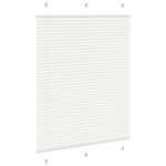 vidaXL Store plissé blanc 105x150cm largeur du tissu 104 4cm polyester