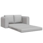 vidaXL Canapé-Lit 60cm Gris nuage tissu