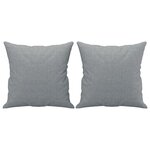 vidaXL Ensemble de canapés 4 Pièces coussins gris clair tissu