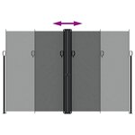 vidaXL Auvent latéral rétractable anthracite 220x1000 cm