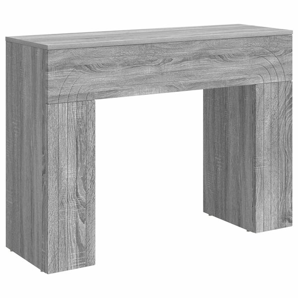 vidaXL Table basse Sonoma gris 102 x 35 x 75 cm Bois d'ingénierie