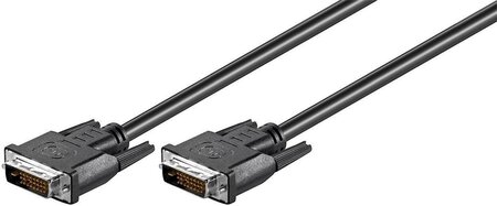 Cable DVI-D Goobay 1,80m M/M (Noir)