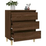 vidaXL Buffet Chêne marron 60x35x70 cm Bois d'ingénierie