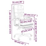 vidaXL Fauteuil inclinable de bureau Rose Similicuir