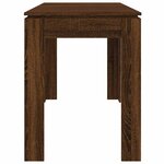 vidaXL Table à dîner Chêne marron 120x60x76 cm bois d'ingénierie