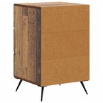 vidaXL Cabinet de chevet avec tiroir Bois ancien 43 x 41 x 66 5 cm